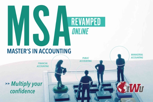 Revamped Online Master of Science in Accounting. Multiply your confidence.