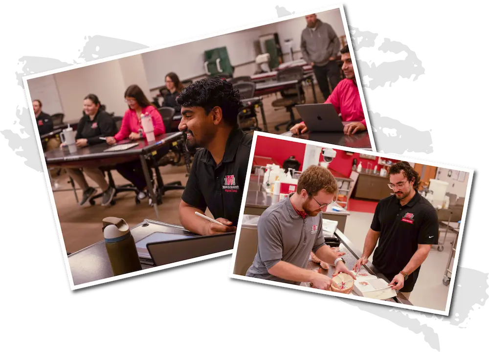IWU DPT Students in Class
