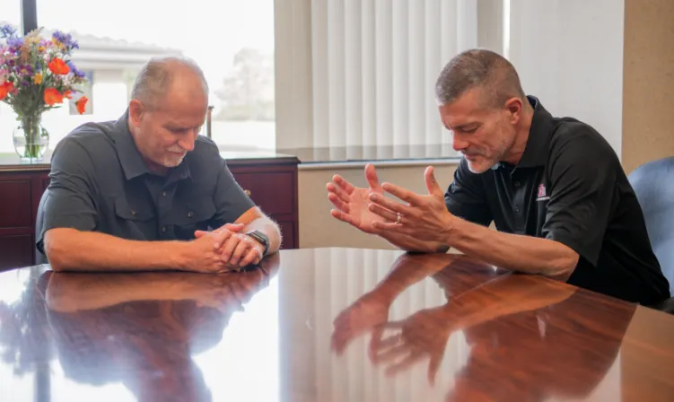 Wesley Seminary pastors praying