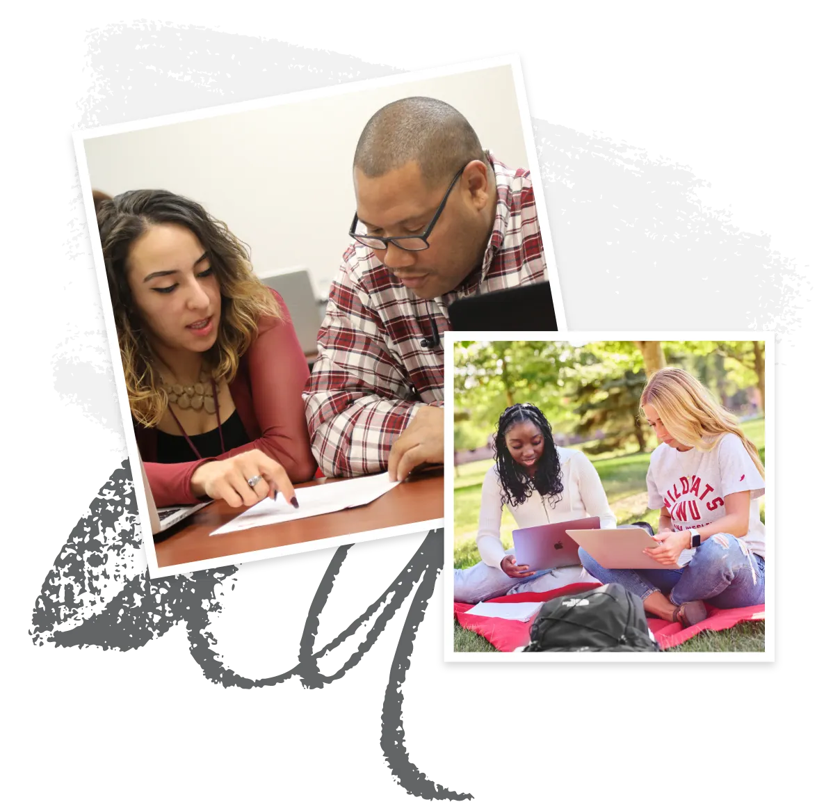 IWU Students Studying