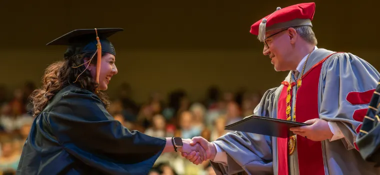 IWU Graduate at Commencement