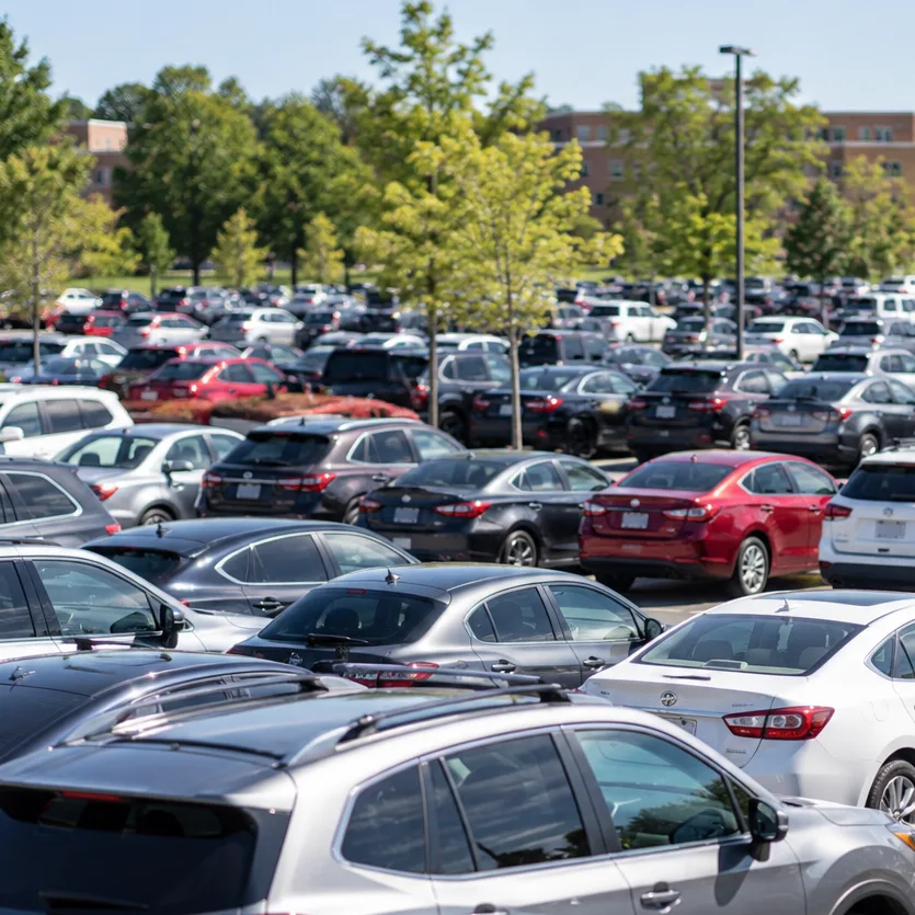 campus parking lot