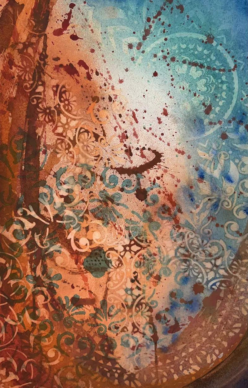 "A Thousand Generations," 2026, Watercolor, 24"x16" 