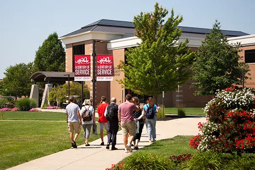 Modern Indiana Wesleyan University campus