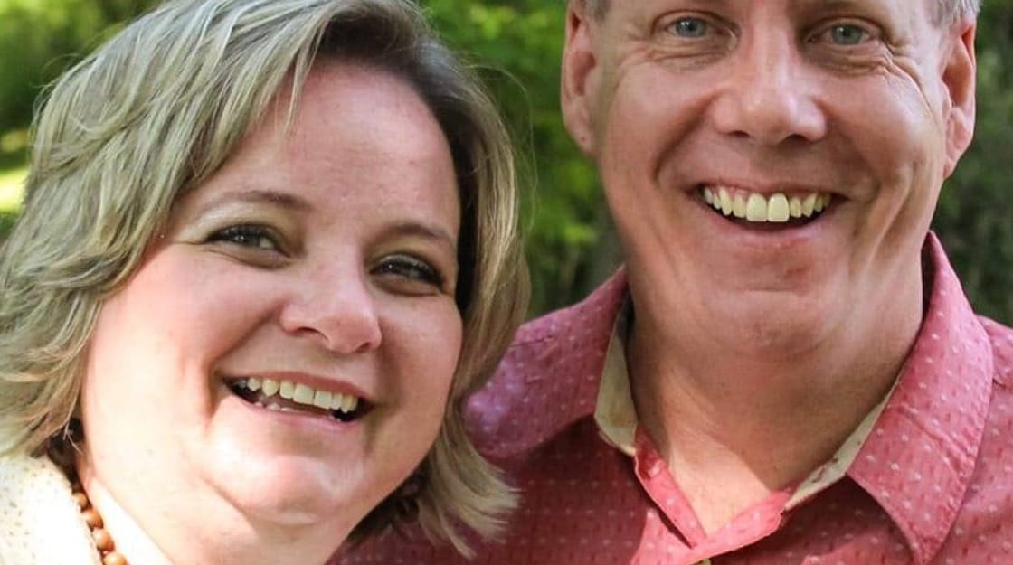 Portrait of Christy Van Steenburg and husband