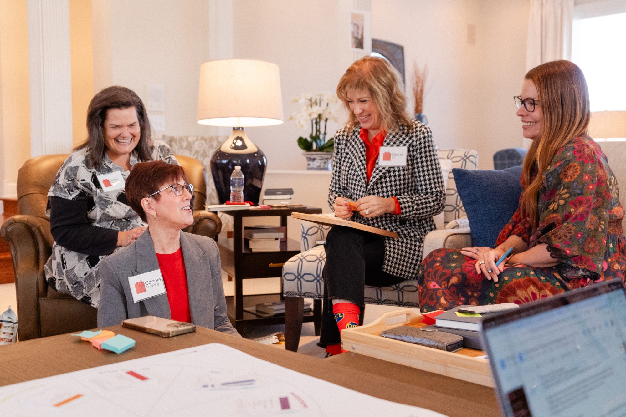 Connie Erpelding in a team meeting