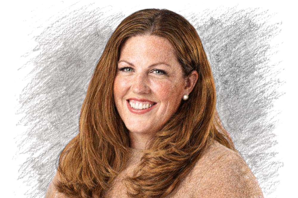 Sketched image of Kristen Ludhardt