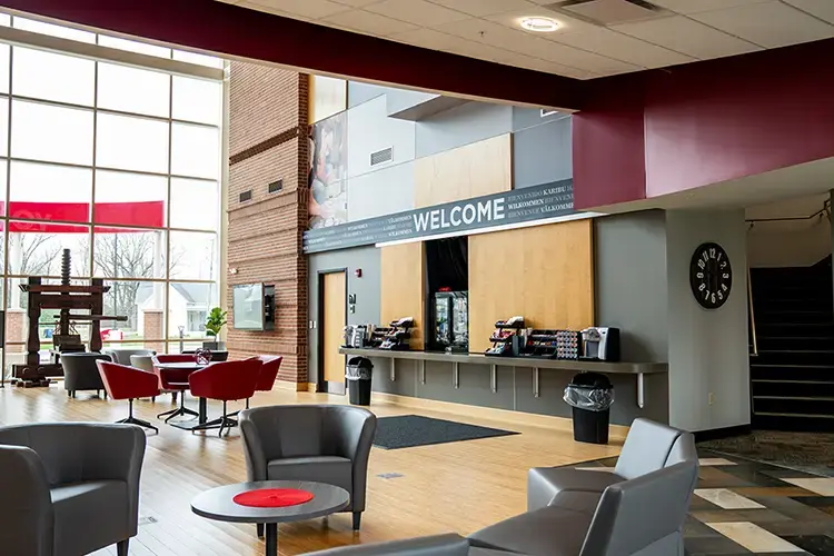 IWU Welcome Center Lobby
