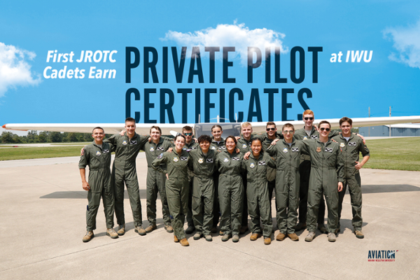 First JROTC cadets earn private pilot certificates at IWU