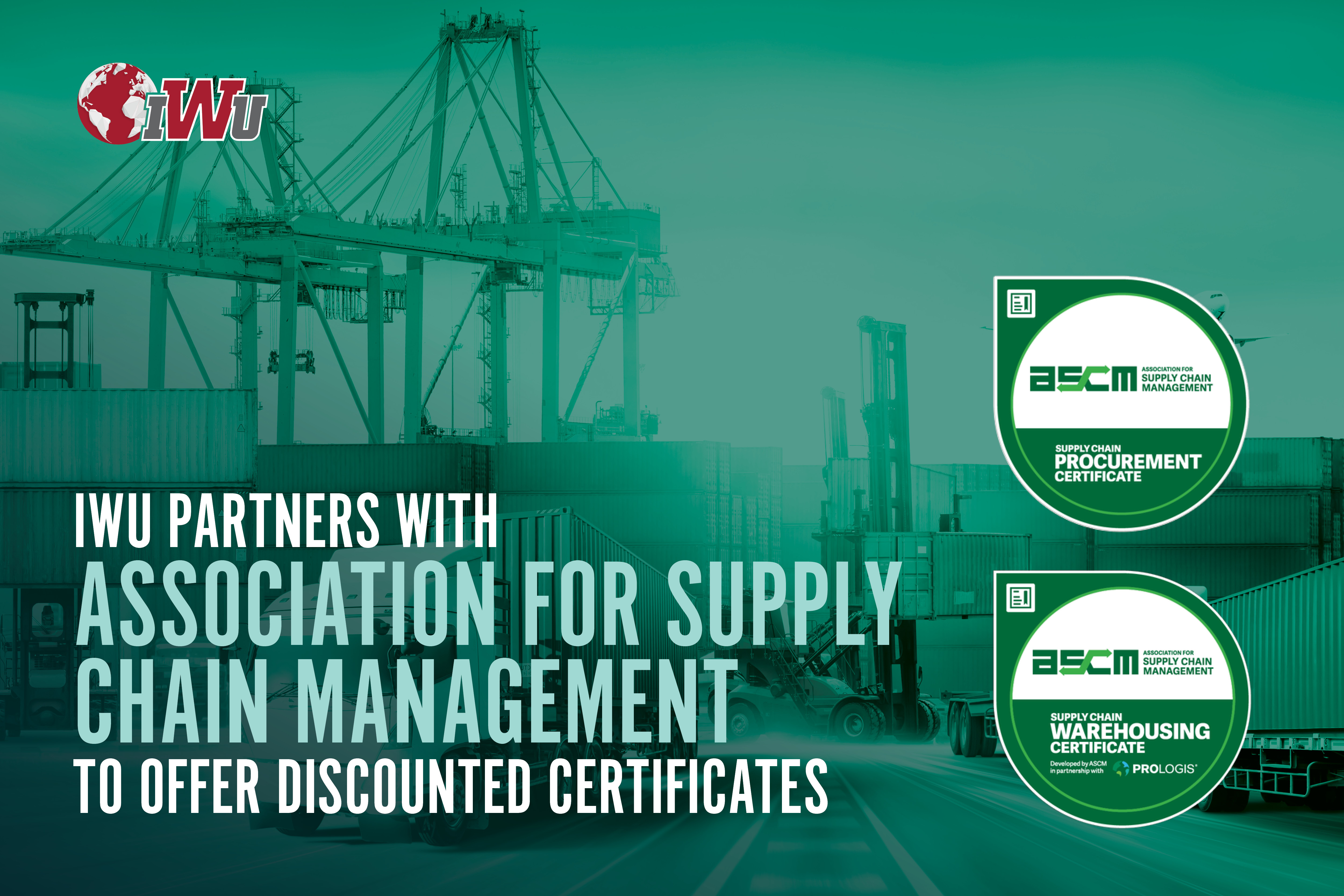 IWU’s DeVoe School of Business Partners with Association for Supply Chain Management to Offer Discounted Certificates