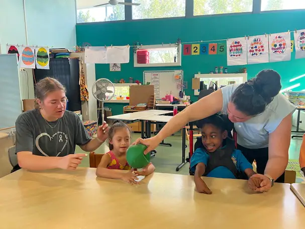 OTD Students in Curacao with Children