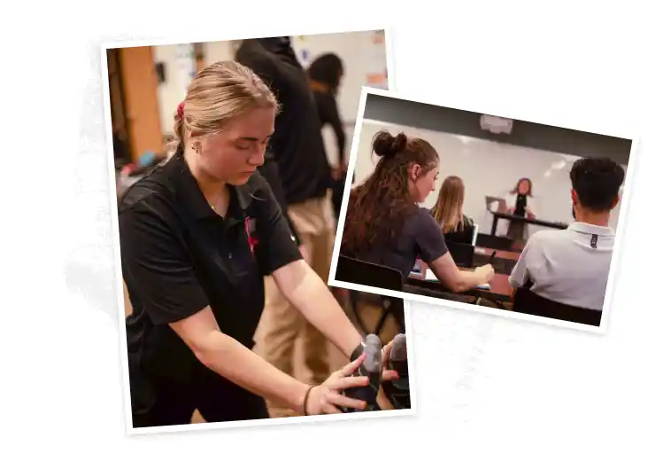 IWU DPT Students Studying