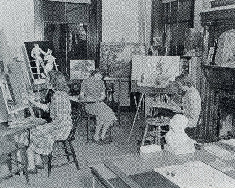 Artists painting