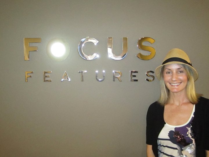 Katie at the Focus Features Studio