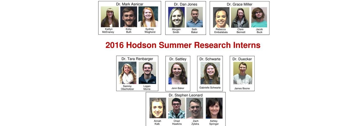2016 Hodson Fellows