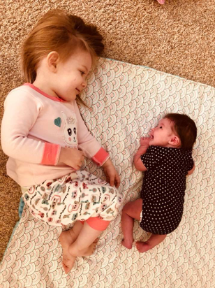 Jen's daughters, Ellie and Ava